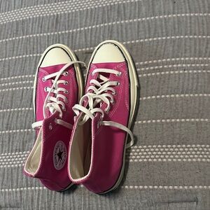 Women's Pink High-Top Sneakers